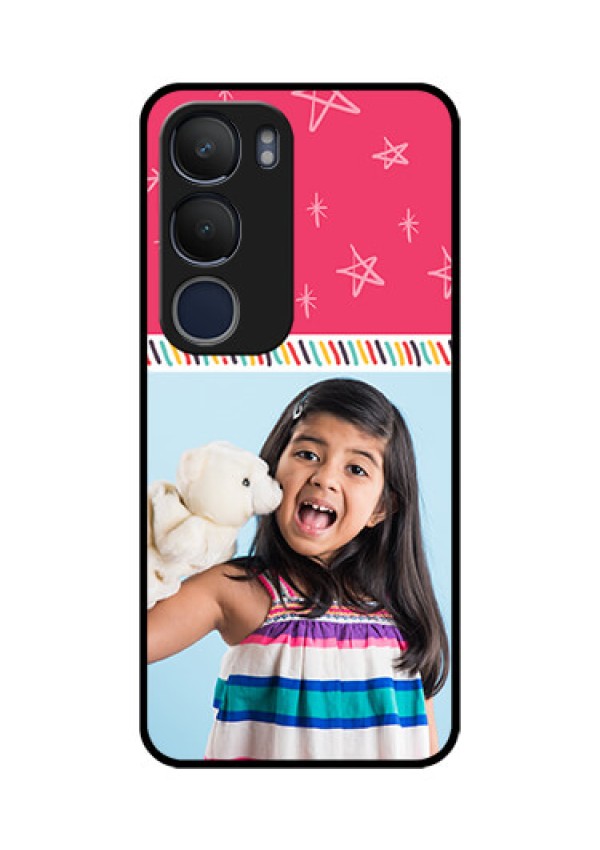Vivo Y29 5G Custom Glass Phone CaseLine Art Design