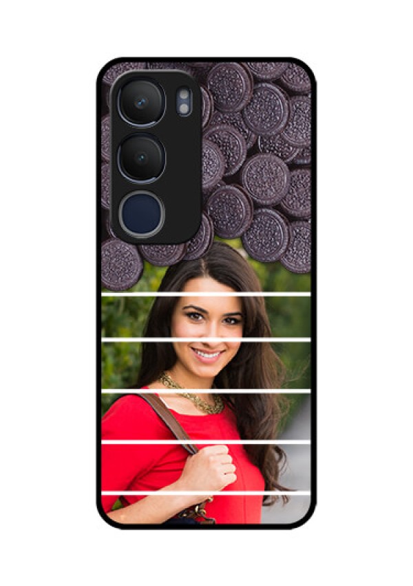 Vivo Y29 5G Custom Glass Phone CaseWith Oreo Biscuit Design