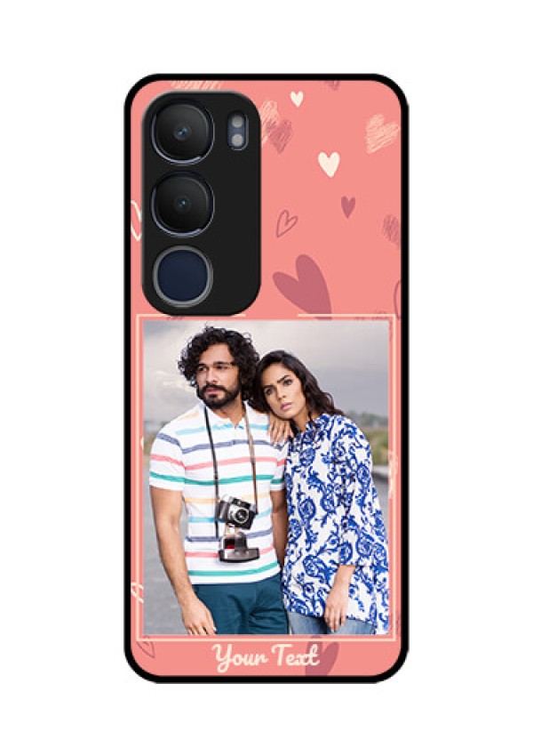Vivo Y29 5G Custom Glass Phone CaseLove Doodle Art Design