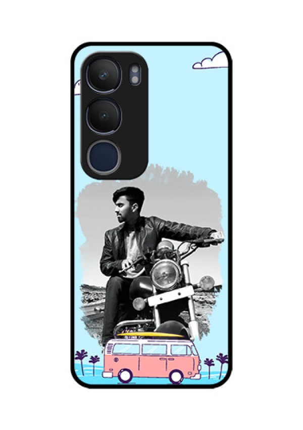 Vivo Y29 5G Custom Glass Phone CaseTravel and Adventure Design