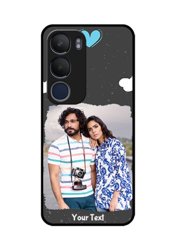 Vivo Y29 5G Custom Glass Phone CaseSplashes With Love Doodles Design