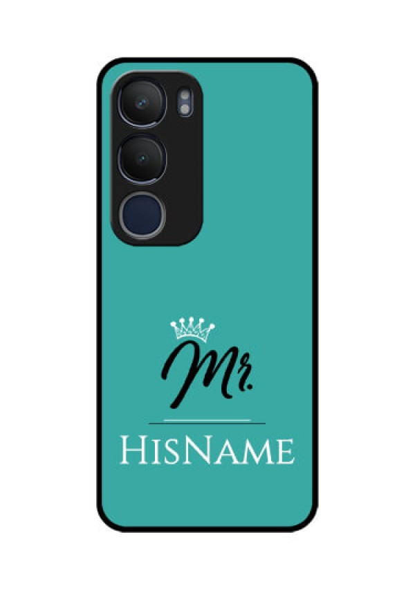 Vivo Y29 5G Custom Glass Phone CaseMr With Name Design
