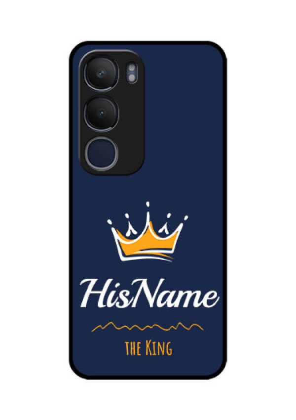 Vivo Y29 5G Custom Glass Phone CaseKing With Name Design