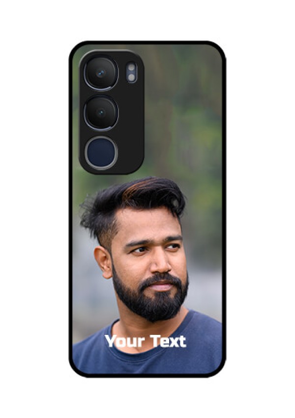 Vivo Y29 5G Custom Glass Phone CasePhoto With Text Design