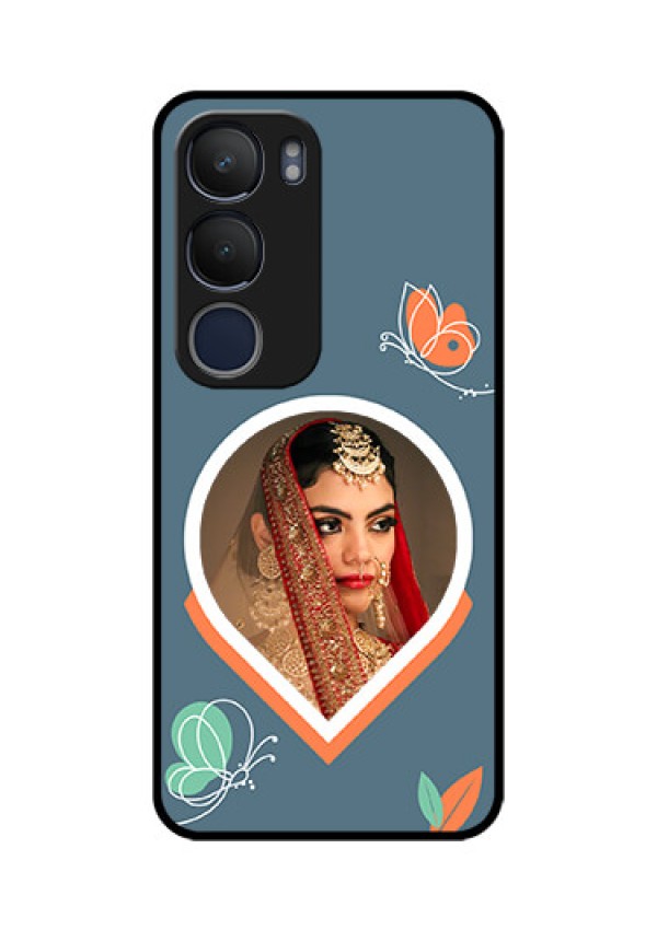Vivo Y29 5G Custom Glass Phone CaseDroplet Butterflies Design