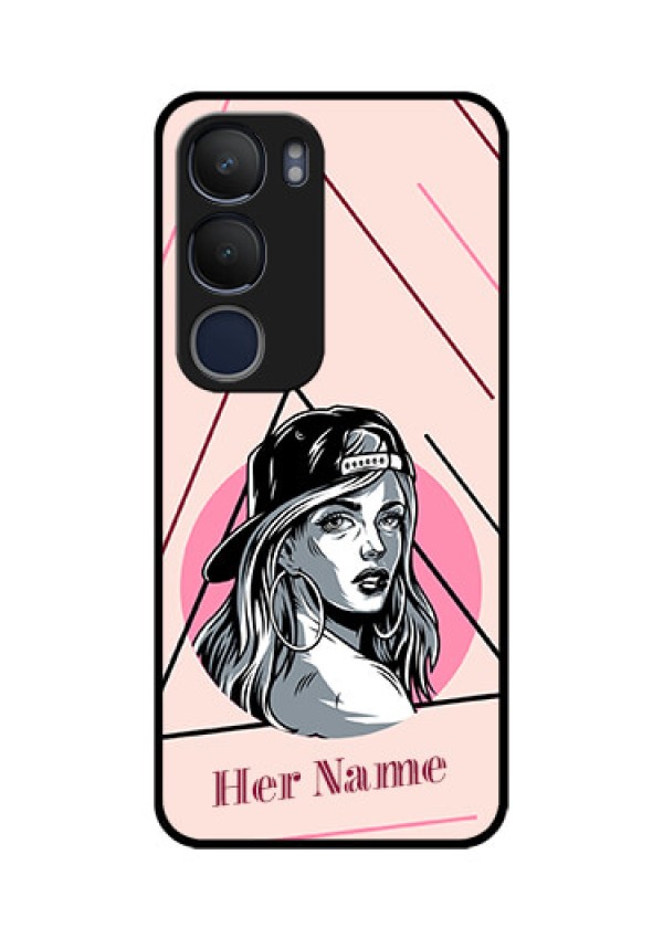 Vivo Y29 5G Custom Glass Phone CaseRockstar Girl Design