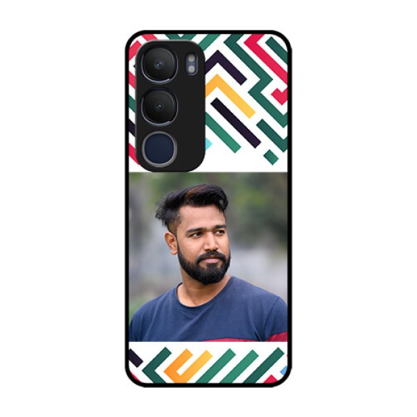 Vivo Y29 5G Custom Glass Phone CaseColorful Maze Pattern Design Vivo Y29 5G Custom Glass Phone CaseColorful Maze Pattern Design