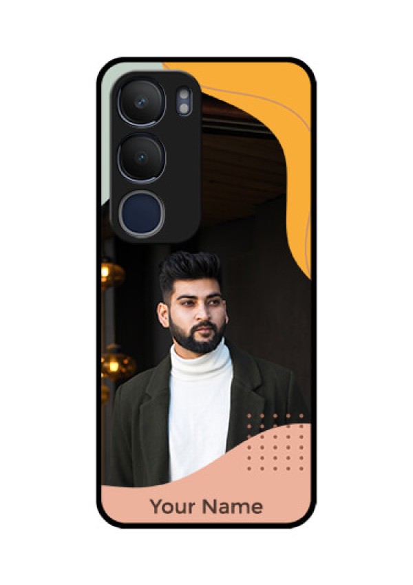 Vivo Y29 5G Custom Glass Phone CaseTri - Coloured Overlay Design