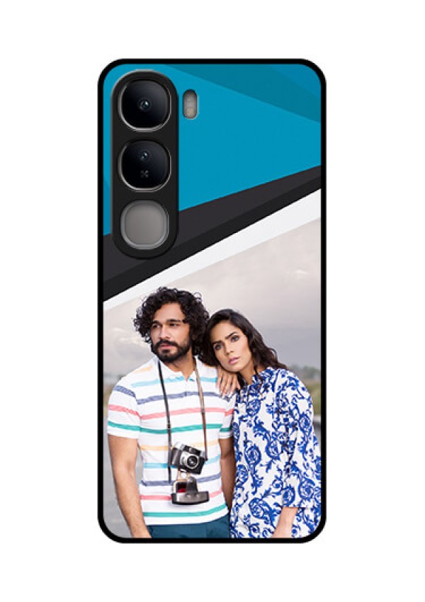 Vivo Y300 5G Custom Glass Phone CaseSimple Pattern Photo Upload Design