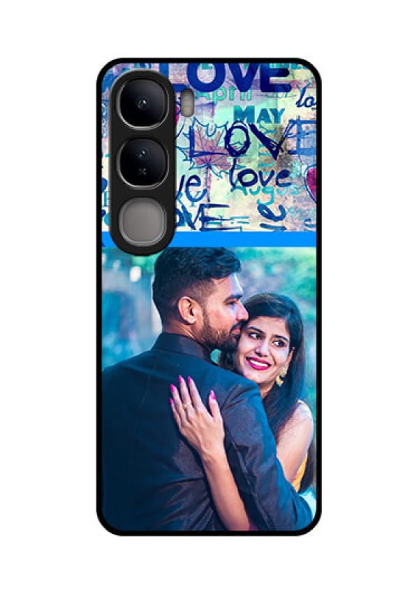 Vivo Y300 5G Custom Glass Phone CaseColorful Love Design