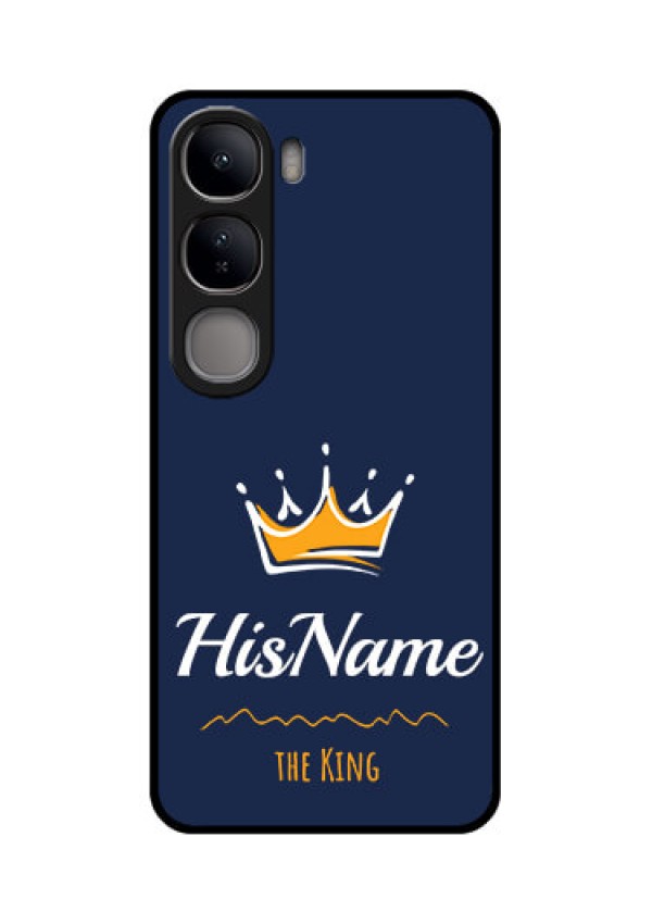 Vivo Y300 5G Custom Glass Phone CaseKing With Name Design