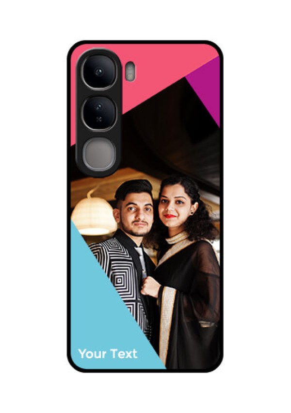Vivo Y300 5G Custom Glass Phone CaseStacked Triple Colour Design