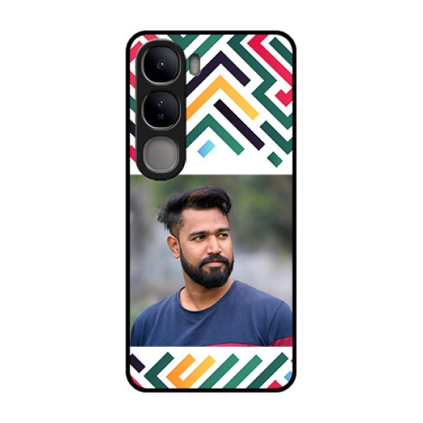 Vivo Y300 5G Custom Glass Phone CaseColorful Maze Pattern Design Vivo Y300 5G Custom Glass Phone CaseColorful Maze Pattern Design