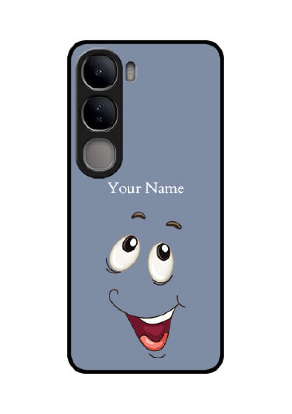 Vivo Y300 5G Custom Glass Phone CaseLaughing Cartoon Face Design