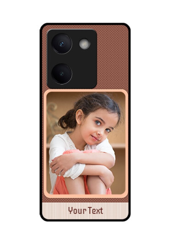 Vivo Y300 Plus 5G Custom Glass Phone Case - Simple Pic Upload Design