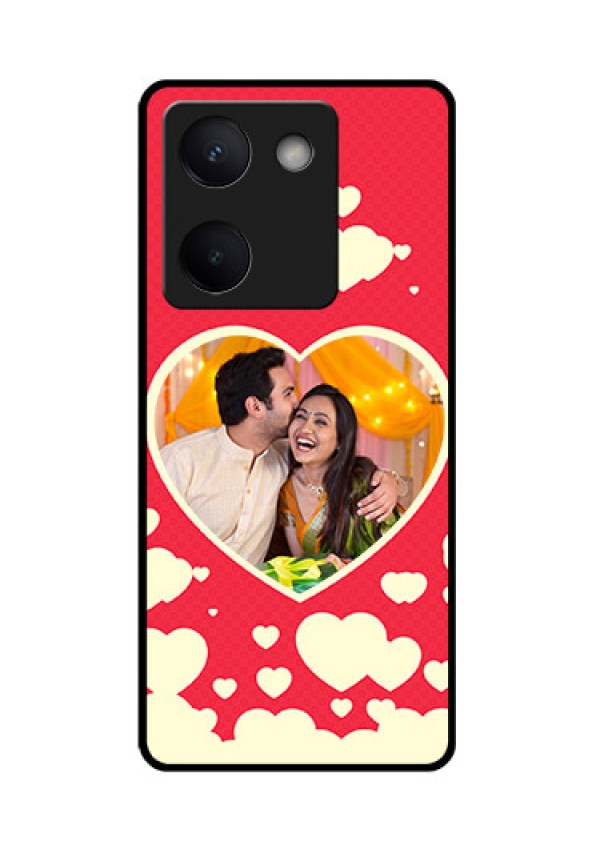 Vivo Y300 Plus 5G Custom Glass Phone Case - Love Symbols Phone Cover Design