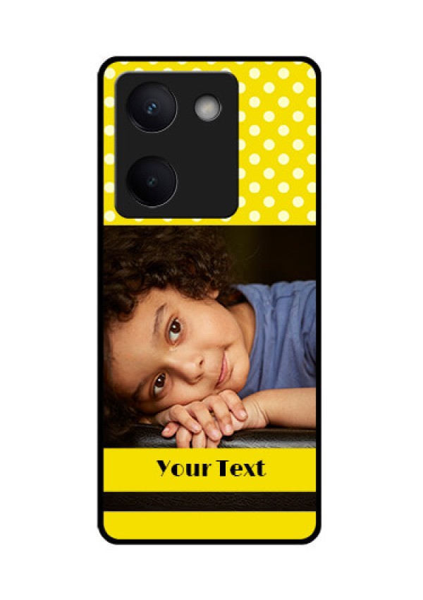 Vivo Y300 Plus 5G Custom Glass Phone Case - Bright Yellow Case Design
