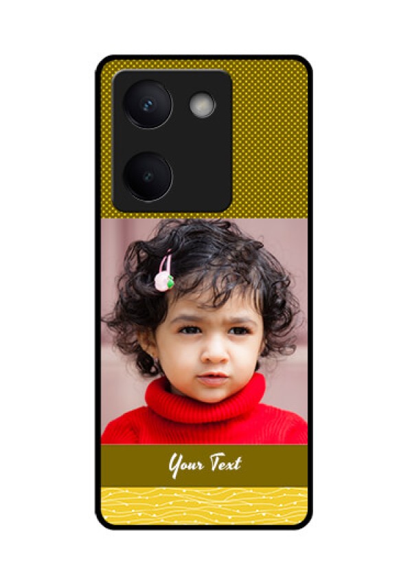 Vivo Y300 Plus 5G Custom Glass Phone Case - Simple Green Color Design