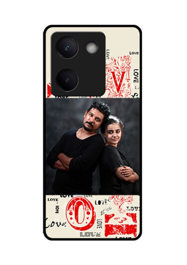 Vivo Y300 Plus 5G Custom Glass Phone Case - Trendy Love Design Case