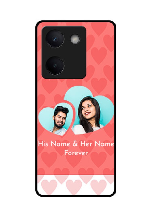Vivo Y300 Plus 5G Custom Glass Phone Case - Couple Pic Upload Design