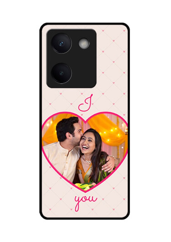 Vivo Y300 Plus 5G Custom Glass Phone Case - Heart Shape Design