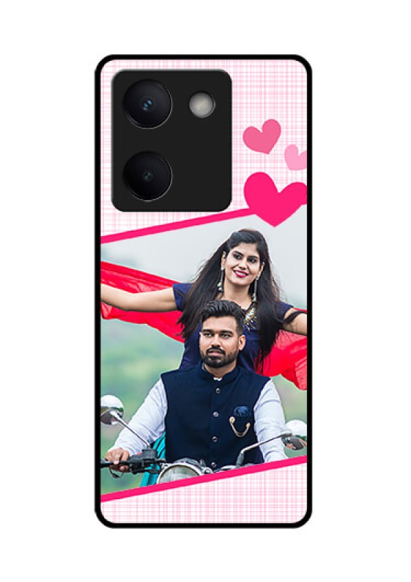 Vivo Y300 Plus 5G Custom Glass Phone Case - Love Shape Heart Design