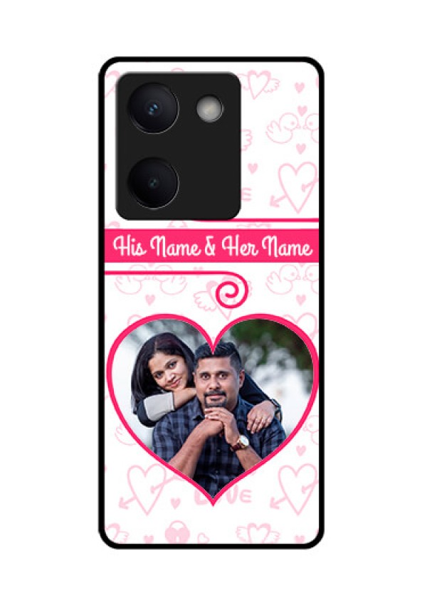 Vivo Y300 Plus 5G Custom Glass Phone Case - Heart Shape Love Design
