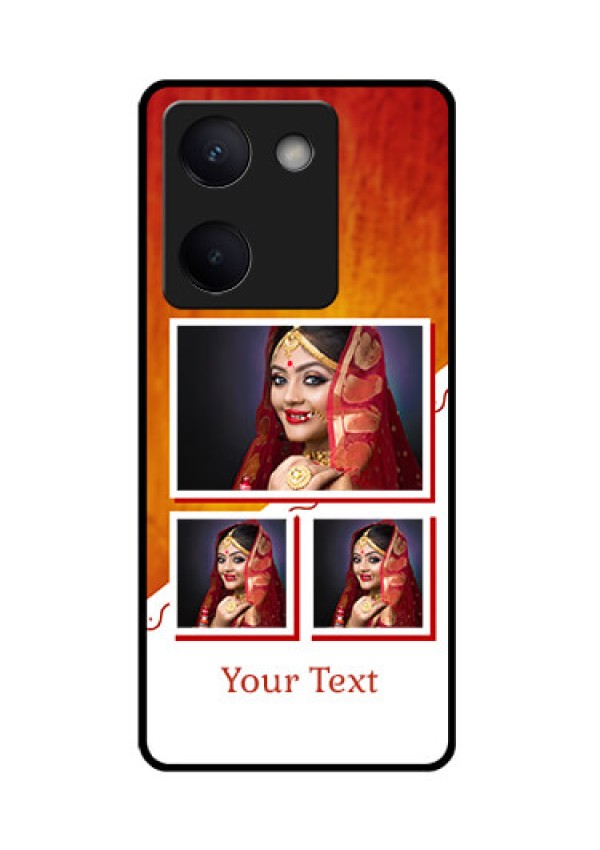 Vivo Y300 Plus 5G Custom Glass Phone Case - Wedding Memories Design