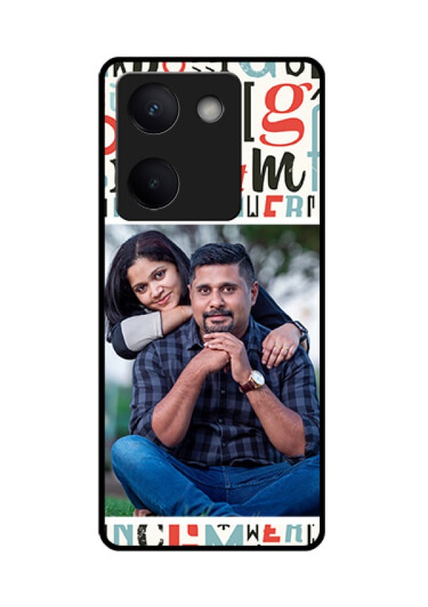 Vivo Y300 Plus 5G Custom Glass Phone Case - Alphabet Design