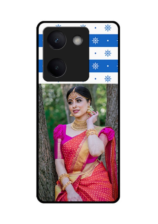 Vivo Y300 Plus 5G Custom Glass Phone Case - Snow Pattern Design