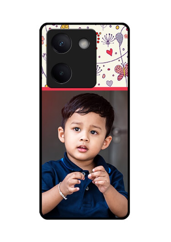 Vivo Y300 Plus 5G Custom Glass Phone Case - Premium Floral Design