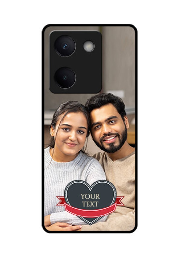 Vivo Y300 Plus 5G Custom Glass Phone Case - Just Married Couple Design