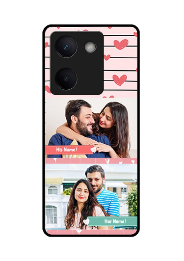 Vivo Y300 Plus 5G Custom Glass Phone Case - Photo With Heart Design