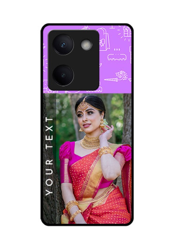 Vivo Y300 Plus 5G Custom Glass Phone Case - Birthday Icons Design