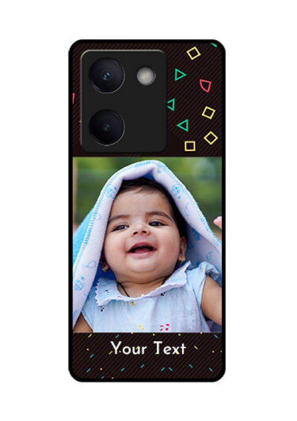 Vivo Y300 Plus 5G Custom Glass Phone Case - With Confetti Birthday Design