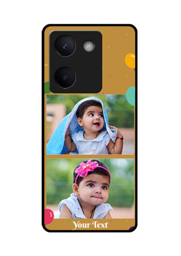 Vivo Y300 Plus 5G Custom Glass Phone Case - Image Holder With Birthday Celebrations Design