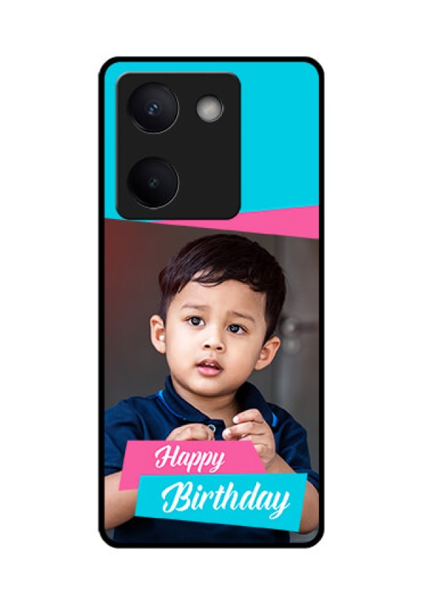 Vivo Y300 Plus 5G Custom Glass Phone Case - Image Holder With 2 Color Design