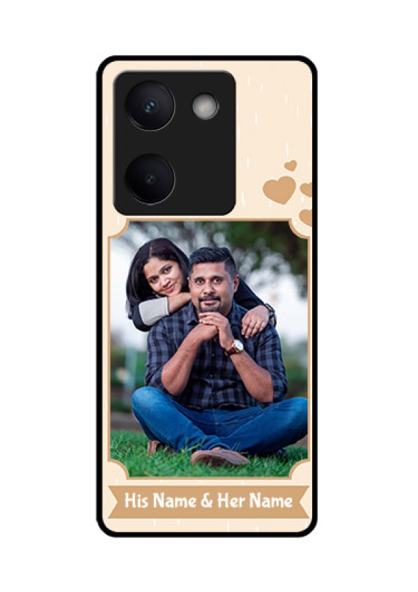 Vivo Y300 Plus 5G Custom Glass Phone Case - With Confetti Love Design