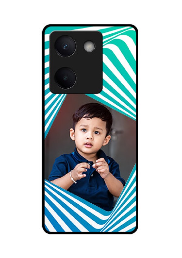 Vivo Y300 Plus 5G Custom Glass Phone Case - Abstract Spiral Design