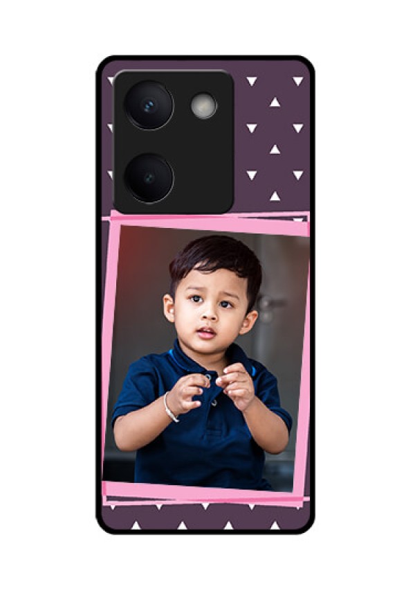 Vivo Y300 Plus 5G Custom Glass Phone Case - Triangle Pattern Dotted Design