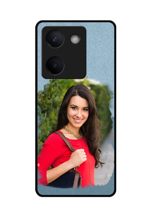 Vivo Y300 Plus 5G Custom Glass Phone Case - Grunge Line Art Design