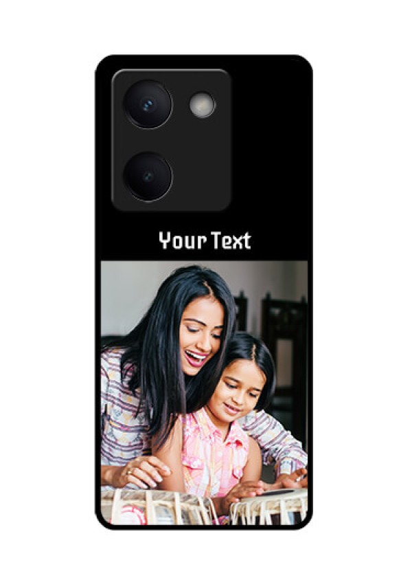 Vivo Y300 Plus 5G Custom Glass Phone Case - Photo With Name Design