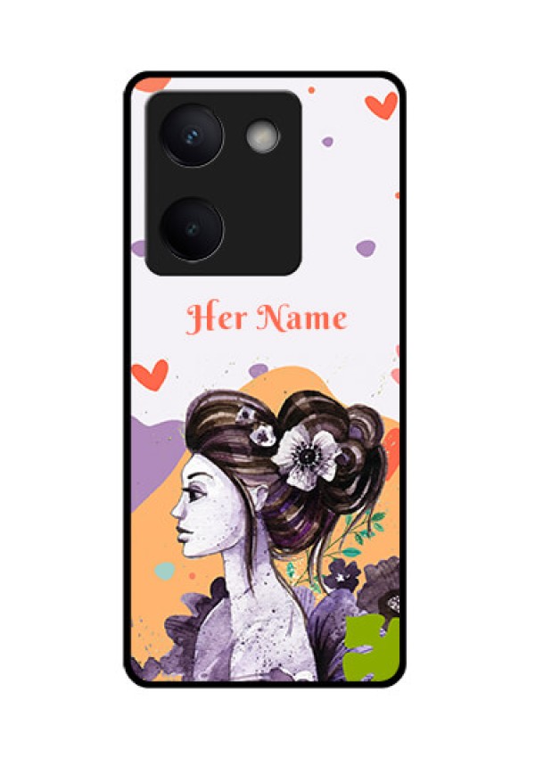 Vivo Y300 Plus 5G Custom Glass Phone Case - Woman And Nature Design