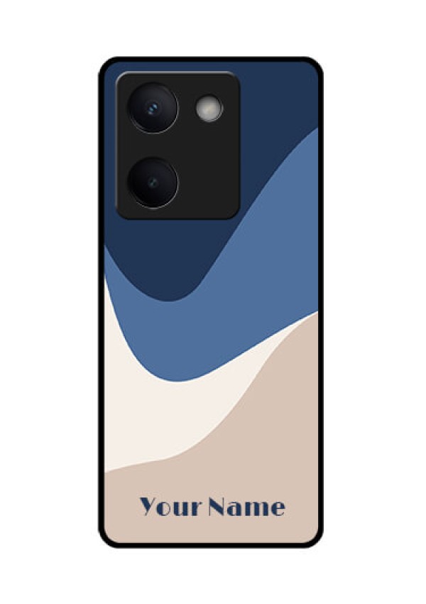 Vivo Y300 Plus 5G Custom Glass Phone Case - Abstract Drip Art Design