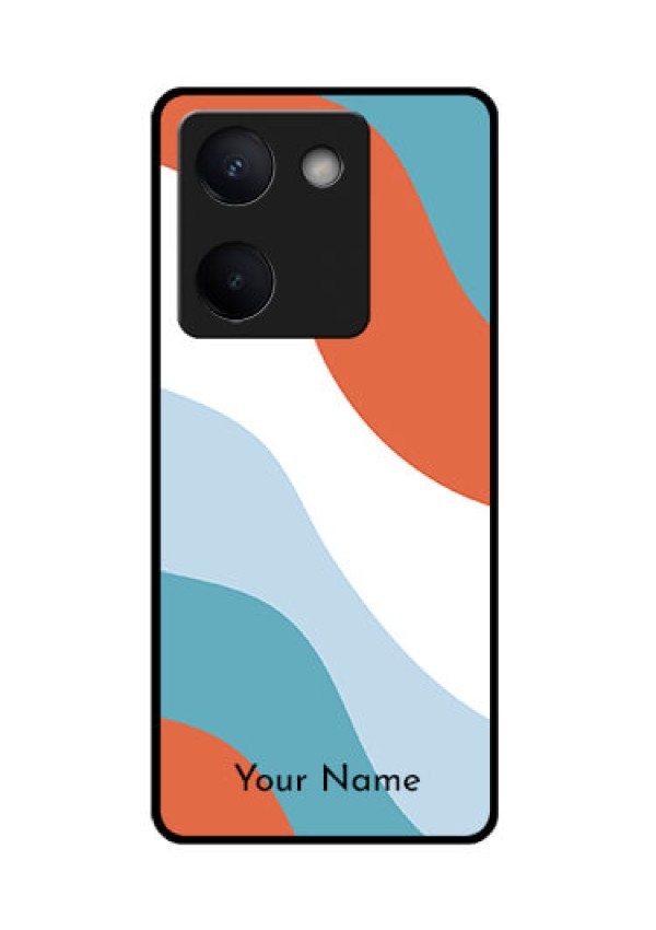 Vivo Y300 Plus 5G Custom Glass Phone Case - Coloured Waves Design
