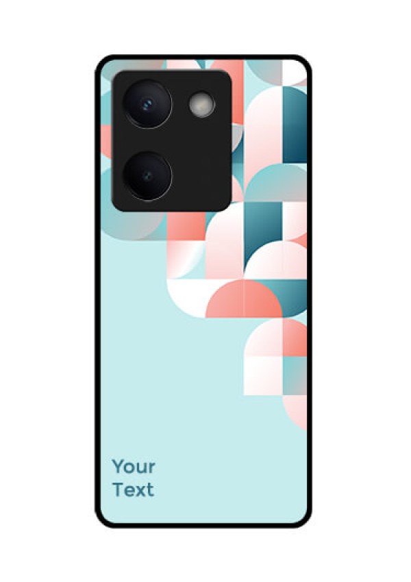 Vivo Y300 Plus 5G Custom Glass Phone Case - Stylish Semi - Circle Pattern Design