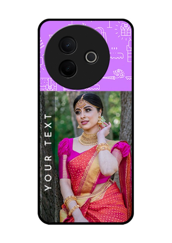 Vivo Y39 5G Custom Glass Phone Case - Birthday Icons Design