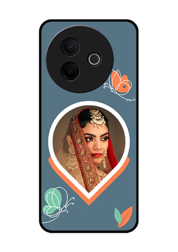 Vivo Y39 5G Custom Glass Phone Case - Droplet Butterflies Design