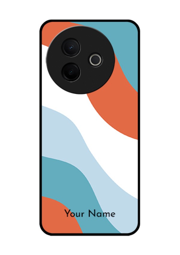 Vivo Y39 5G Custom Glass Phone Case - Coloured Waves Design