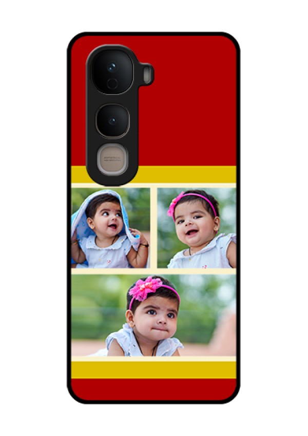 Vivo Y400 5G Custom Glass Phone Case - Multiple Pic Upload Design